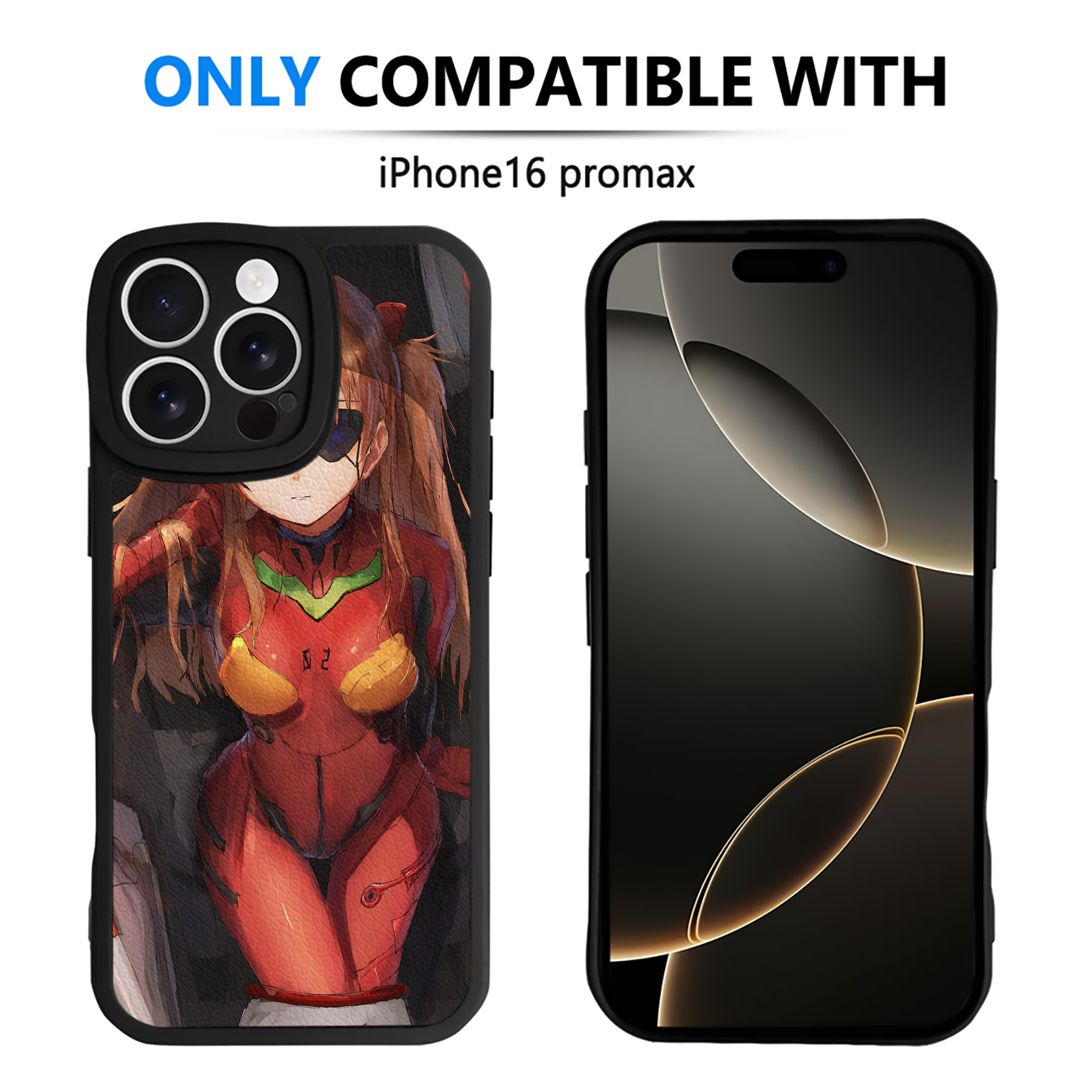 （画像用） EVA 新世紀エヴァンゲリオン 【iPhone 16シリーズ対応】シリコンスマホケース（レザー調） 材質：シリコン